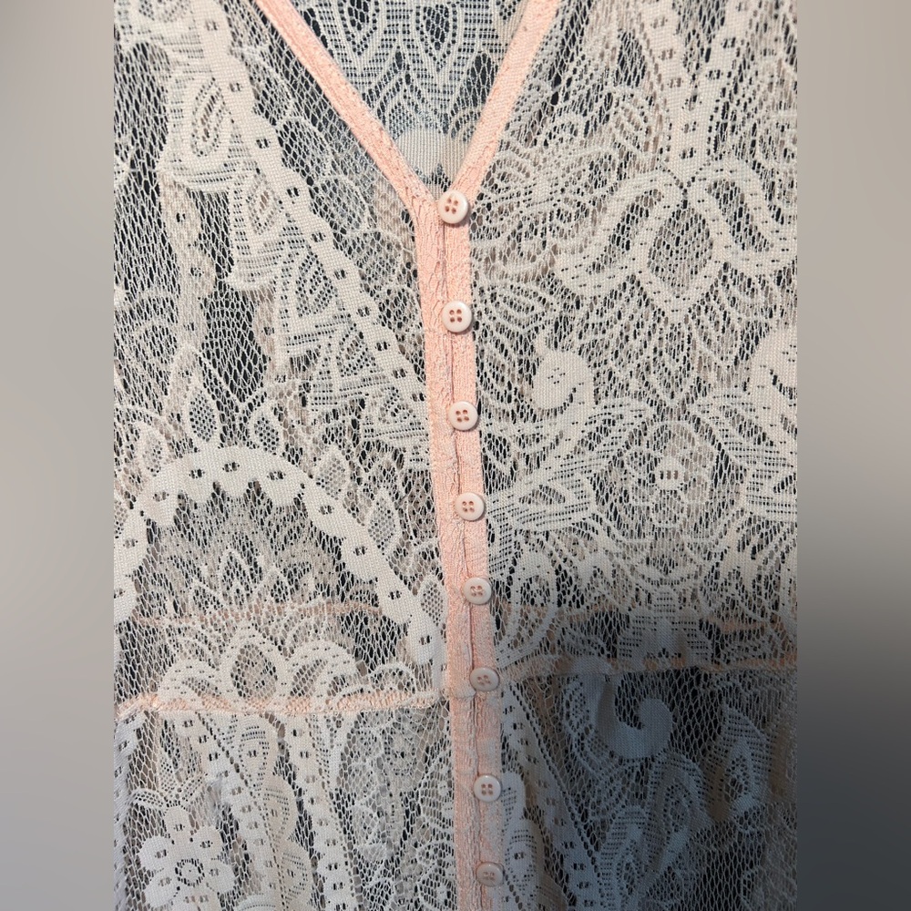 Torrid Lace Light peach Dress Curve Plus Boho - Picture 3 of 6